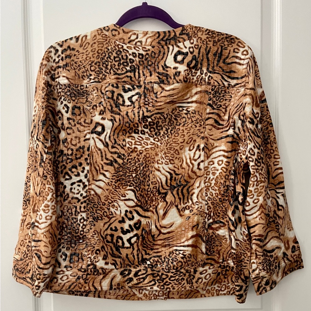 Ruby Rd  Brown/Tan Jacket.   Size 14 - Picture 2 of 7